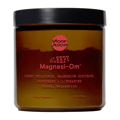 Moon Juice Sleepy Magnesi-Om - Sleep Supplement Powder with Magnesium Glycinate, L-Theanine & Plant-Based Melatonin, Sugar-Free Bedtime Drink Mix for Deep Sleep w/o Grogginess, Cherry, 35 Servings Moon JuiceBuy Supplements Australia