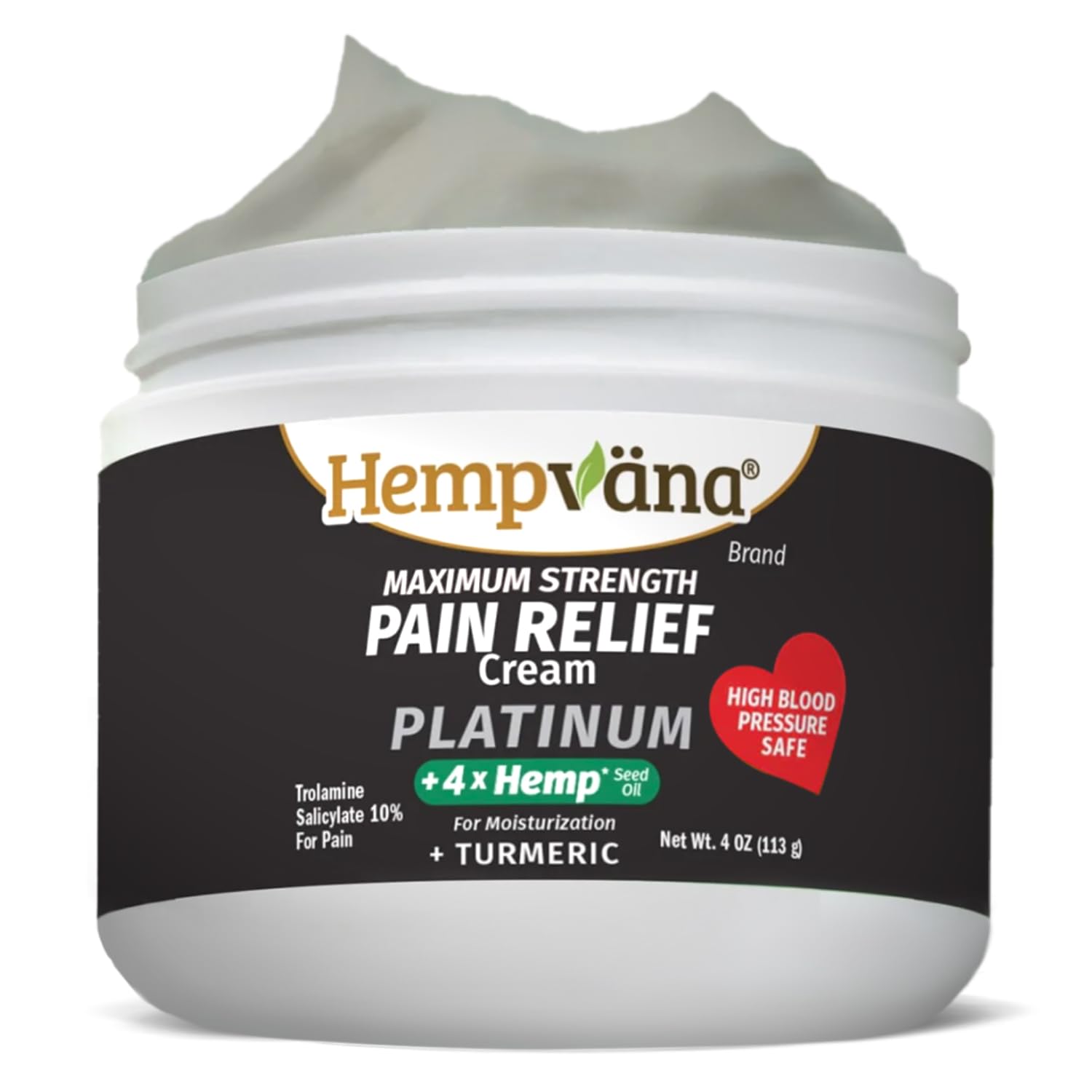 Hempvana Platinum Maximum Strength Relief Cream 4X Hemp for Muscles, Joints, Back, Knees, Shoulders, Neck, Elbows, Hands, Feet. AS SEEN ON TV. Odor-Free, Non-Greasy, Quickly Absorbs, 4X More Hemp HempvanaBuy Supplements Australia