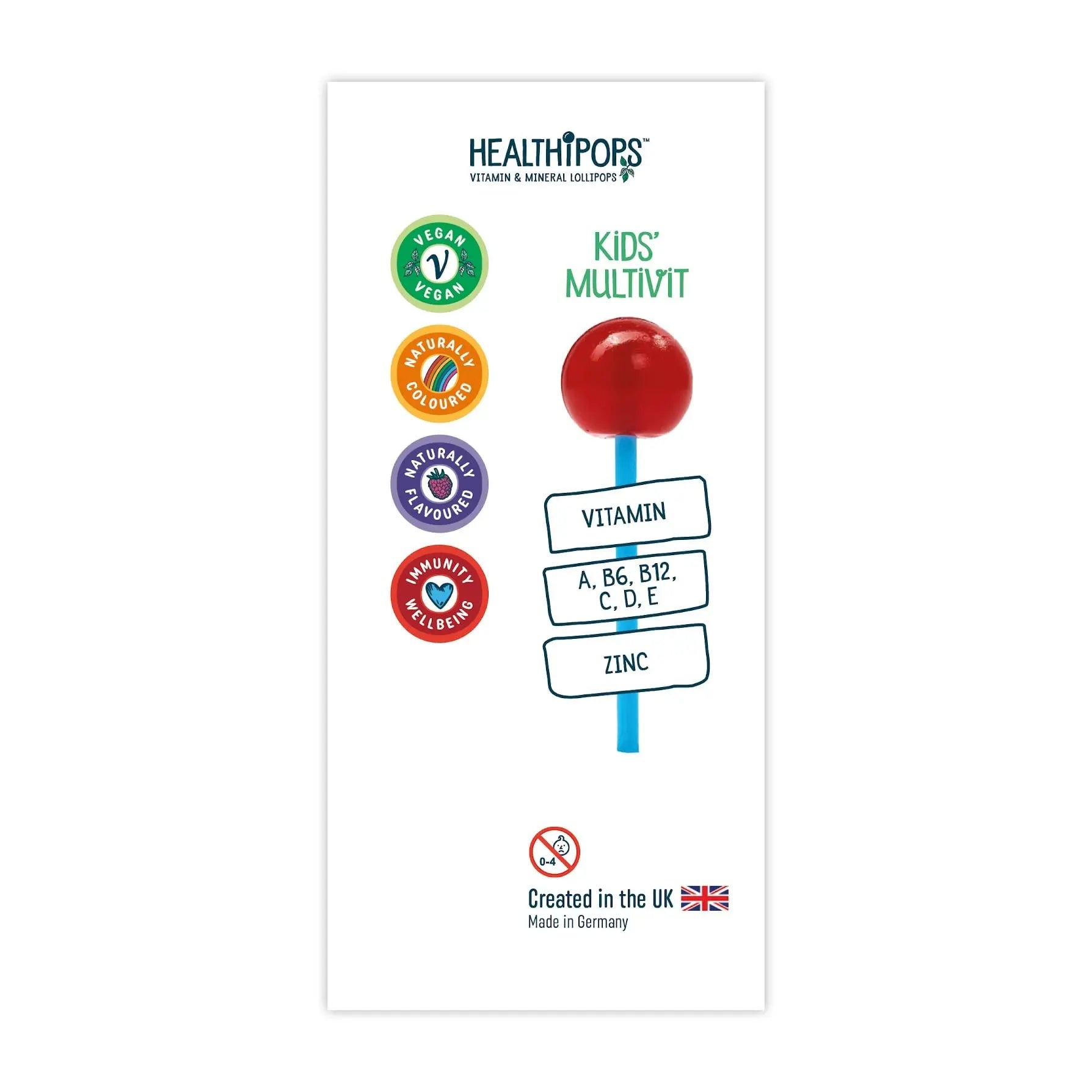 Healthipops Kids Multivitamin Lollipops (6-Pack) Healthipops Vitamin & Mineral LollipopsBuy Supplements Australia