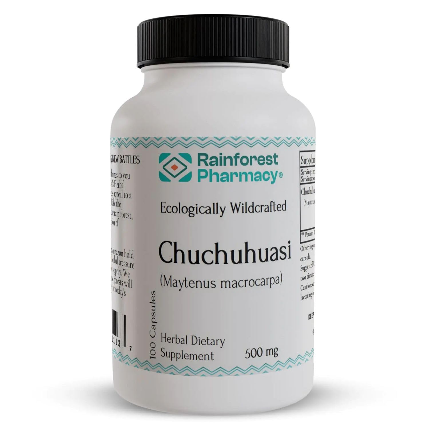 Rainforest Pharmacy Chuchuhuasi Herbal Supplement – 100 Vegetable Capsules, 500mg, Non-GMO, Sustainable, Ecologically Wildcrafted Amazon Rainforest Chuchuhuasi Bark Rainforest PharmacyBuy Supplements Australia
