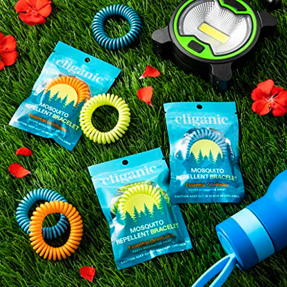 Cliganic 25 Pack Mosquito Repellent Bracelets, DEET-Free Bands, Individ CliganicBuy Supplements Australia