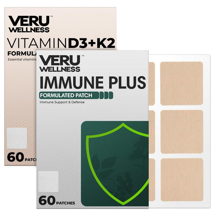 Veru Wellness Bariatric Immune, D3/K2 - Post Bariatric Gastric Bypass and Sleeve Gastrectomy - Non Ingest Patch (60 Days) Veru WellnessBuy Supplements Australia