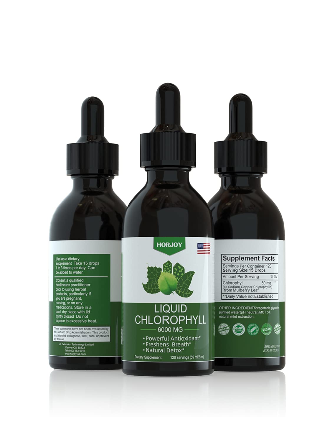 Chlorophyll Liquid Drops - 100% Natural Energy Booster and Immune Support - Internal HorjoyBuy Supplements Australia