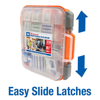 336 Piece First Aid Kit, Plastic Case 24/7 First AidBuy Supplements Australia