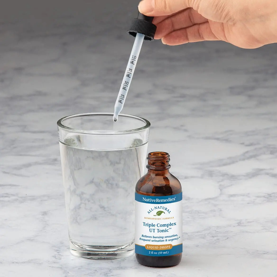Native Remedies Triple Complex UT Tonic - Natural Homeopathic Formula to Relieve Bladder Irritation, Burning Sensation, Frequent Urination and Urgency - 59 mL Native RemediesBuy Supplements Australia