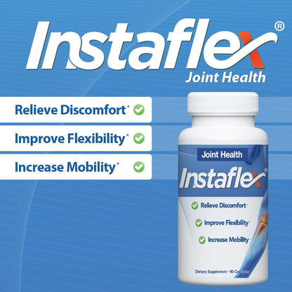 Instaflex Joint Support Supplement for Men and Women - Glucosamine, MSM, White Willow, Turmeric, Ginger, Cayenne, Hyaluronic Acid - 180 Capsules InstaflexBuy Supplements Australia