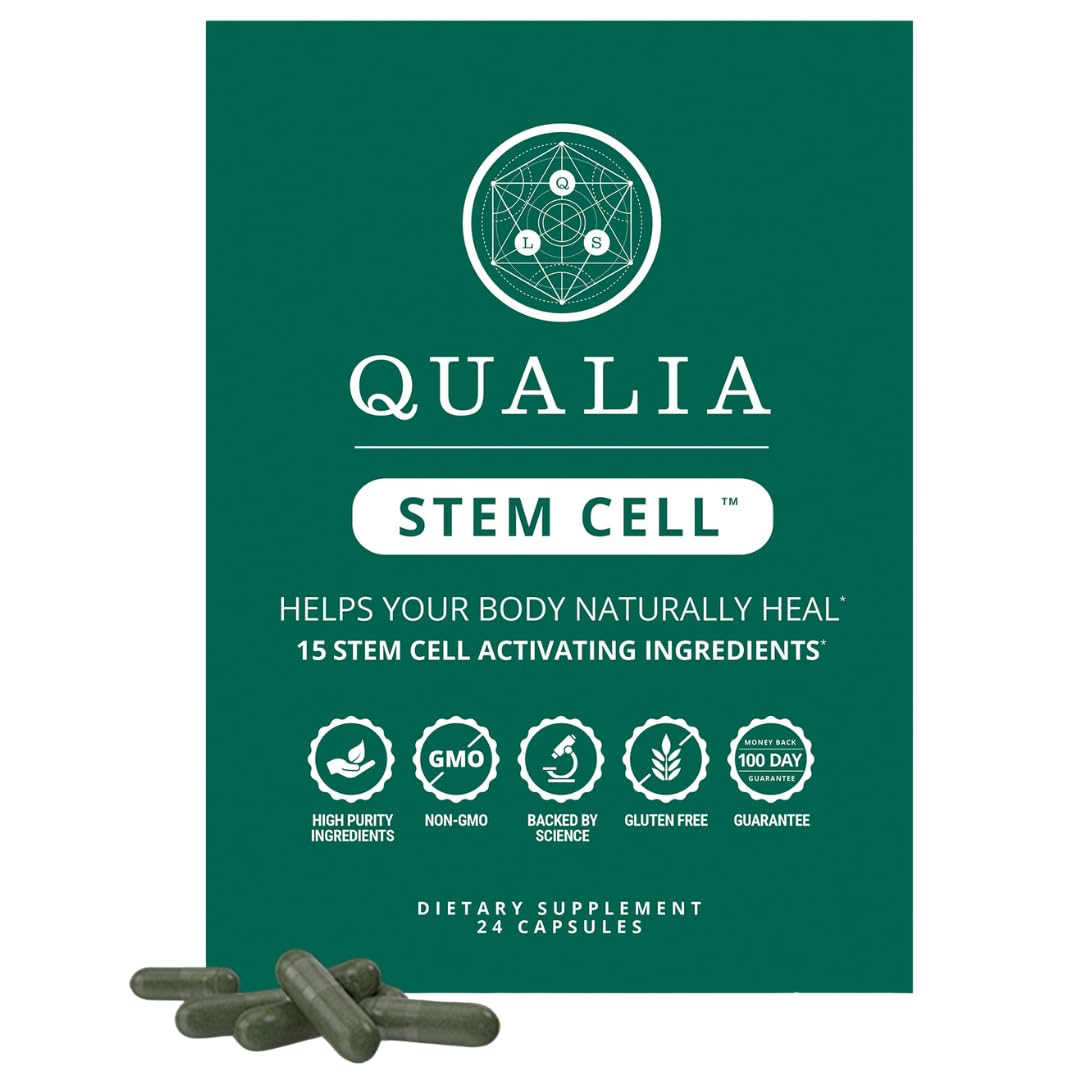 Qualia Stem Cell — Stem Cell Supplement Support with Royal Jelly, Astragalus & Sea Buckthorn | 16 Ingredients | 4 Days a Month | Helps Body Naturally heal* QUALIA LIFE SCIENCESBuy Supplements Australia