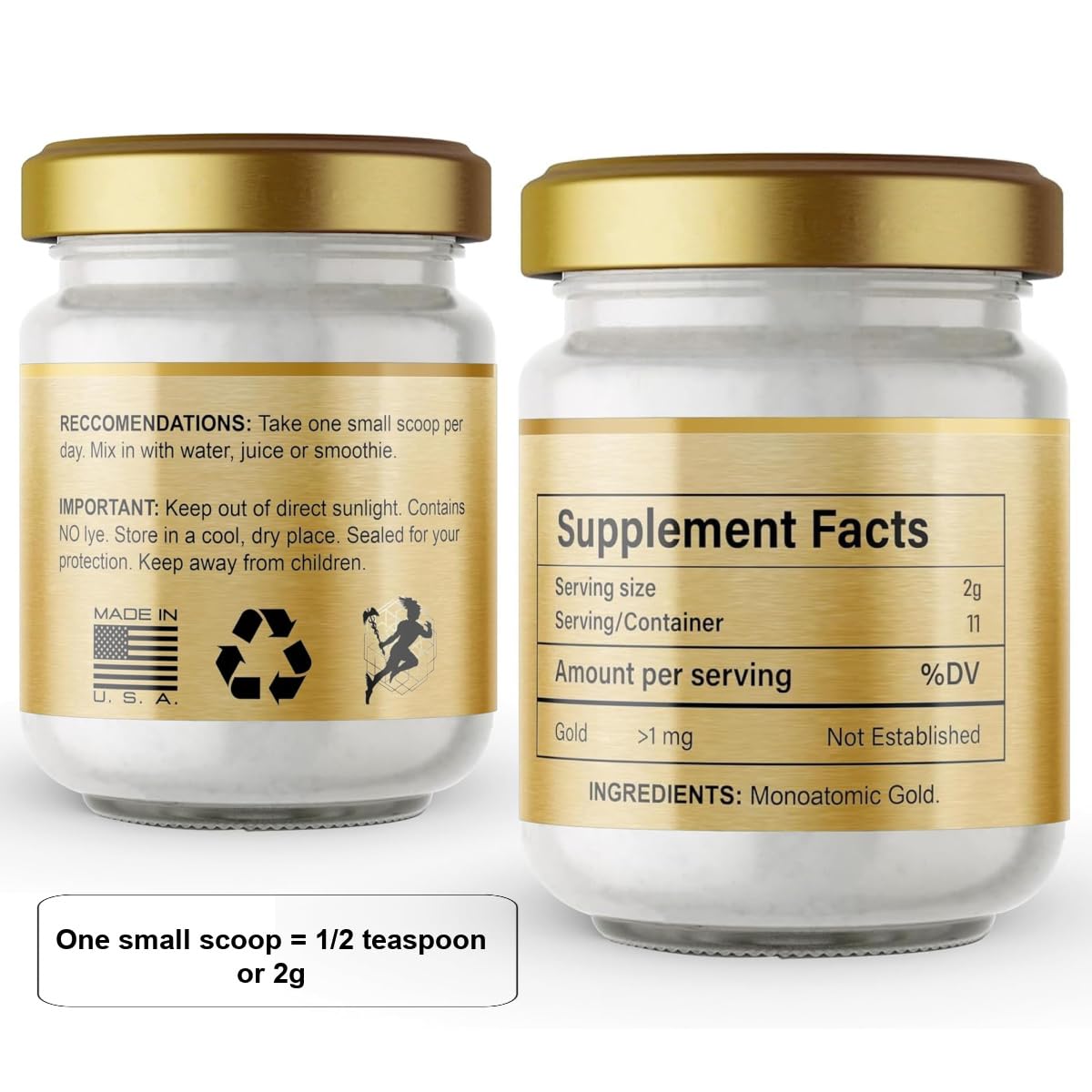 I Am Joy co. Pure Ormus White Gold Powder Monoatomic M-State 24k 99.99% | No Plastic, No Lye, No Dyes, No Fillers | 22 Grams I Am Joy co.Buy Supplements Australia