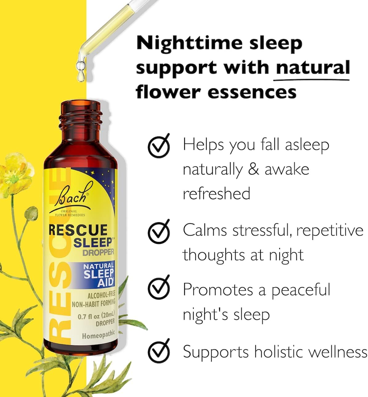 RESCUE Stress Relief & Sleep Support Bundle, Non-Alcohol Formulas, Bach Remedy Dropper 20mL 2-Pack RESCUEBuy Supplements Australia