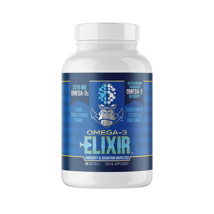Gorilla Mind Omega-3 Elixir™ | 2210mg Fish Oil Re-Esterified Triglyceride Form | EPA, DHA + 2 Fatty Acids | Astaxanthin Infusion for Bolstered Integrity | 3rd Party & Rancidity Tested | 60 Softgels Gorilla MindBuy Supplements Australia