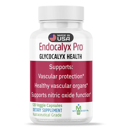 MYBODYRX Endocalyx Pro Supplement – Endothelial Glycocalyx Support 120 Capsules - Vascular & Microcirculation Health – Clinically-Studied – Patented – Supports Nitric Oxide Functions MYBODYRXBuy Supplements Australia