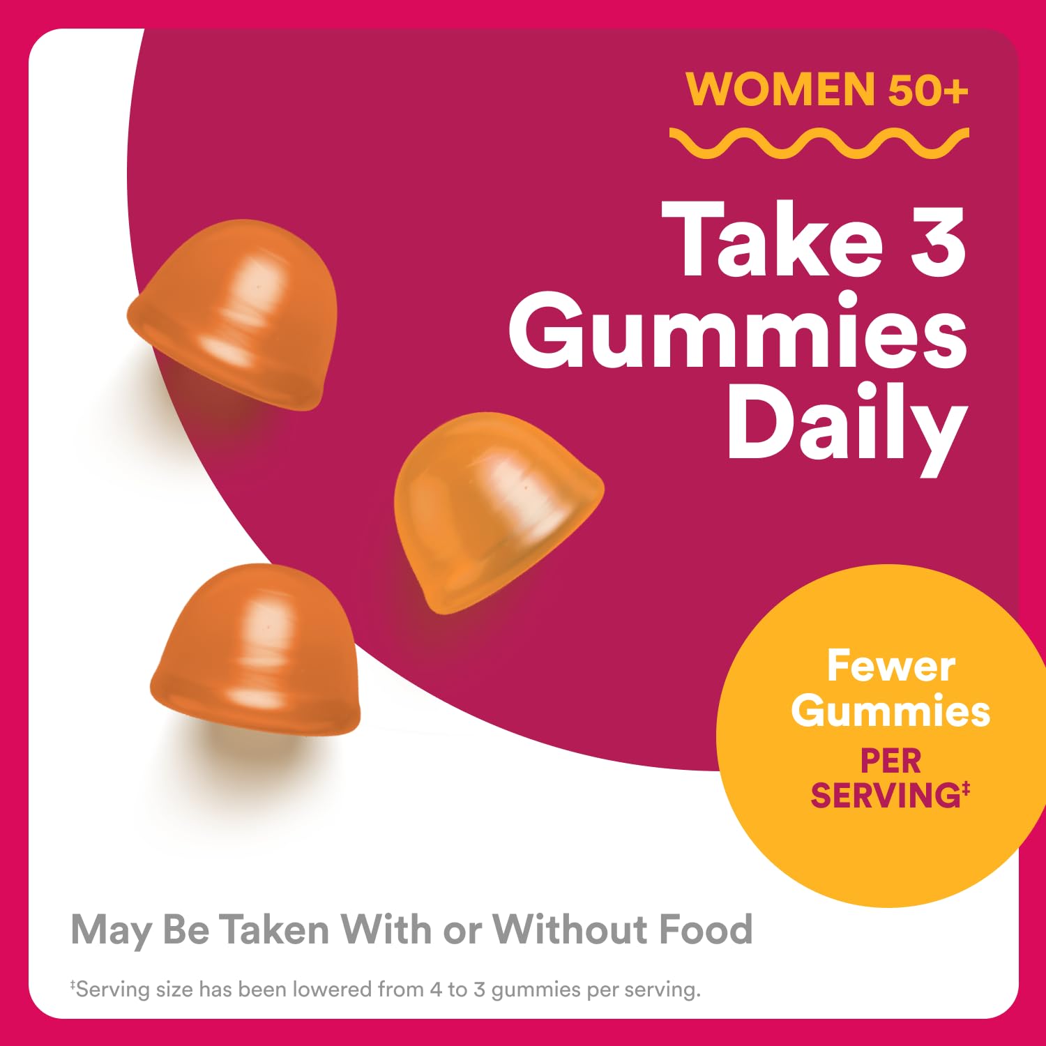 SmartyPants Multivitamin Gummy for Women 50 and Over - Improved Formula: Omega 3 (DHA/EPA), Methylfolate, CoQ10, Vitamin D3, C SmartyPantsBuy Supplements Australia