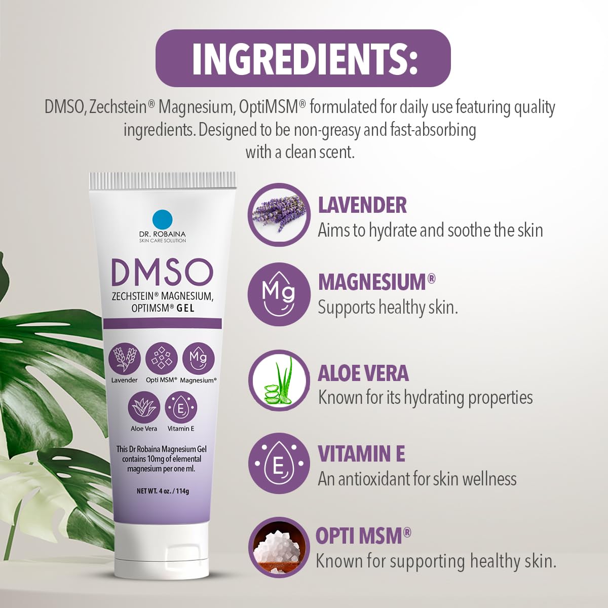Dr. Robaina DMSO Lavender Gel Dr. RobainaBuy Supplements Australia