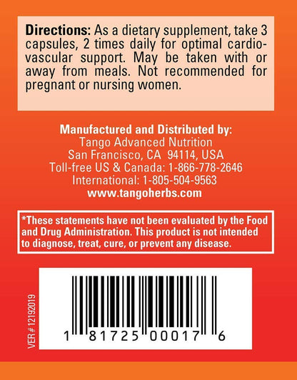 CardioPhase Natural Heart Support Supplement for Healthy Circulation and Cardiovascular Performance (180 Vegetarian Capsules) TangoBuy Supplements Australia