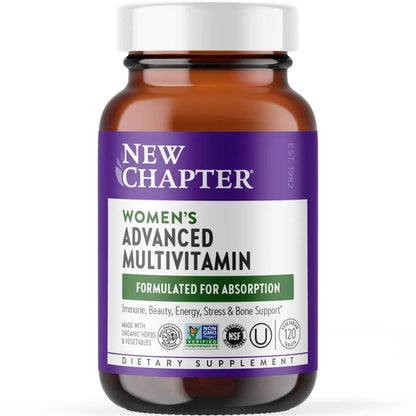 New Chapter Women's Multivitamin Advanced Formula for Stress, Bone, Immune, Beauty & Energy Support, Higher Levels New ChapterBuy Supplements Australia