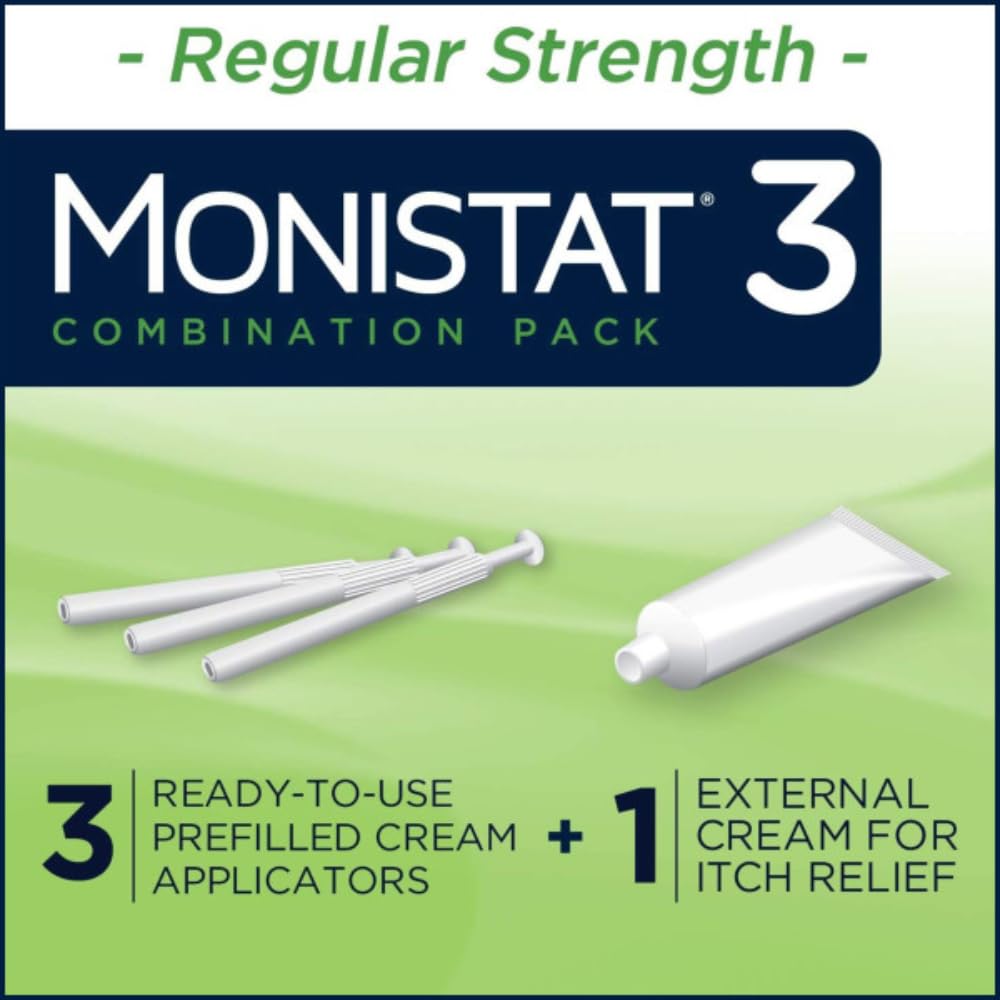 Monistat 3 Vaginal Cream, 3-Day Treatment Combination Pack, 3 Ovule Inserts and External Cream MonistatBuy Supplements Australia