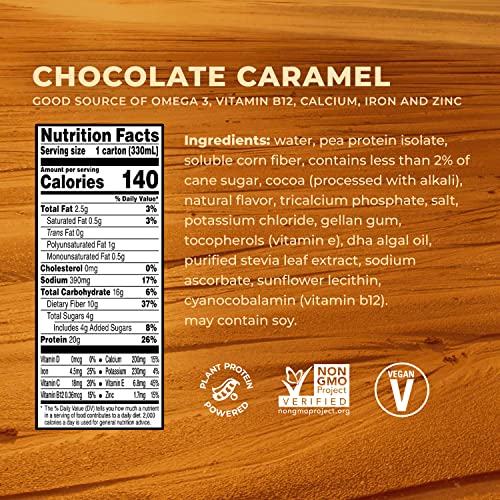 Evolve Plant Based Protein Shake, Chocolate Caramel, 20g Vegan Protein, Dairy Free EvolveBuy Supplements Australia