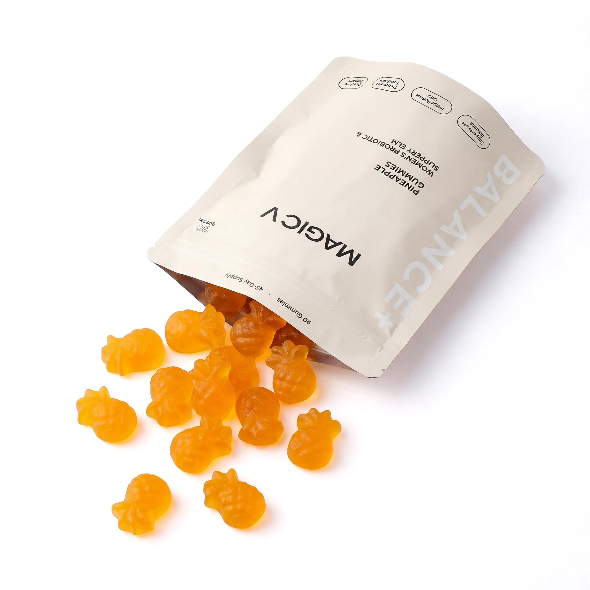 Magic V Care – Premium Feminine Balance Gummies – Women’s Wellness & pH Support – Vaginal Health, Immunity & Hormonal Balance – Vegan, Gluten-Free – Tropical Pineapple – 90 Gummies – 45 Servings Magic V SteamBuy Supplements Australia