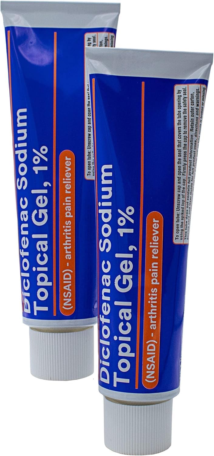 GeriCare Topical Arthritis Pain Relief Gel Diclofenac Sodium 1% (NSAID) Hand Wrist Elbow Foot Ankle Knee Extra-Strength Pain Reliever- Anti-inflammatory Arthritis Pain Treatment, 3.53oz (2 Pack) GeriCareBuy Supplements Australia