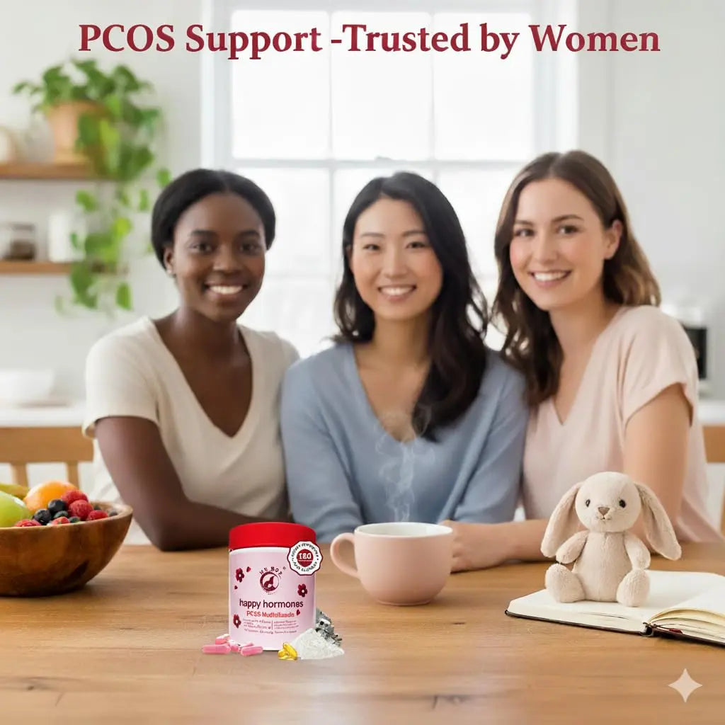 Mr Ros PCOS Multivitamin for Women – Happy Hormones Formula – Myo & D-Chiro Inositol 40:1, Omega-3, Vitamin D3, Zinc & Magnesium Mr Ros