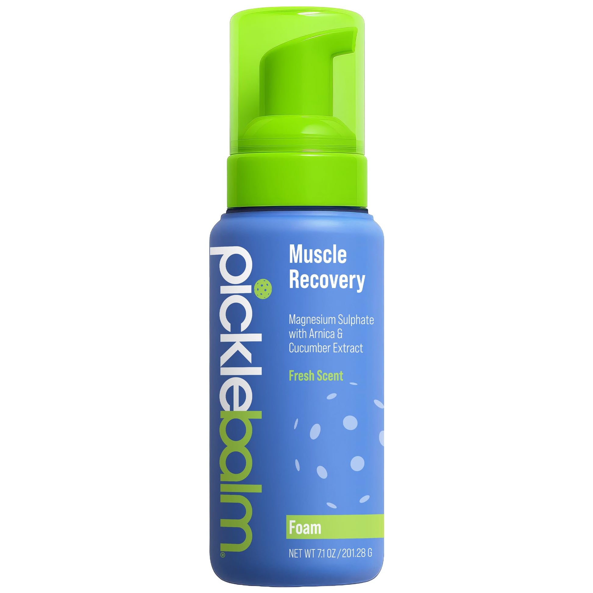 PickleBalm Pickleball Post-Game Foam Muscle Cramp Relief and Relaxer with Magnesium Sulphate, Arnica & Cucumber Extract for Pain and Leg Cramps, Sore Muscle Relief, 7.1oz Bottle PickleBalmBuy Supplements Australia