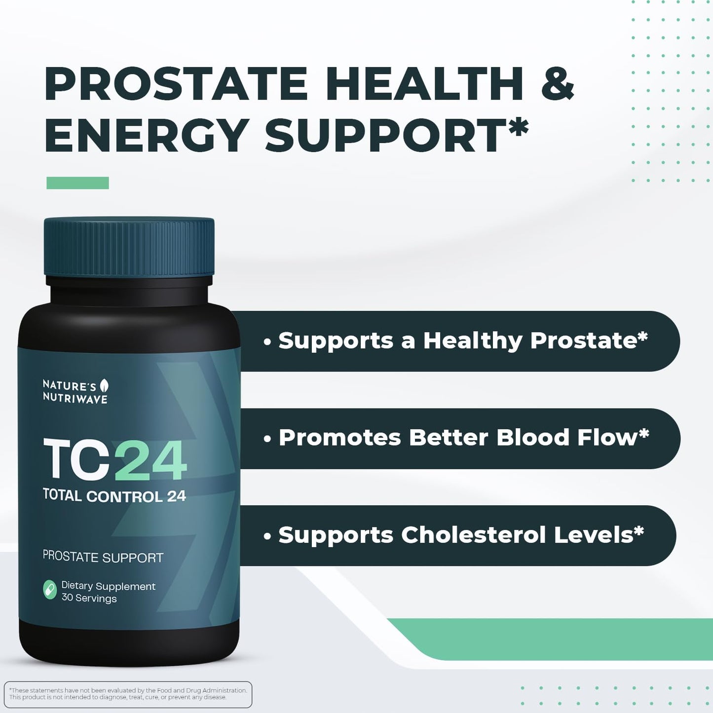 TC24 - Natural Supplement with Myrciaria Jaboticab, Lipophytol, Pygeum Africanum Extract & Boron | Non-GMO, Stimulant-Free, Easy-to-Take | Made in USA, GMP-Certified | 60 Capsules, 1 Month Supply Nature’s NutriWaveBuy Supplements Australia