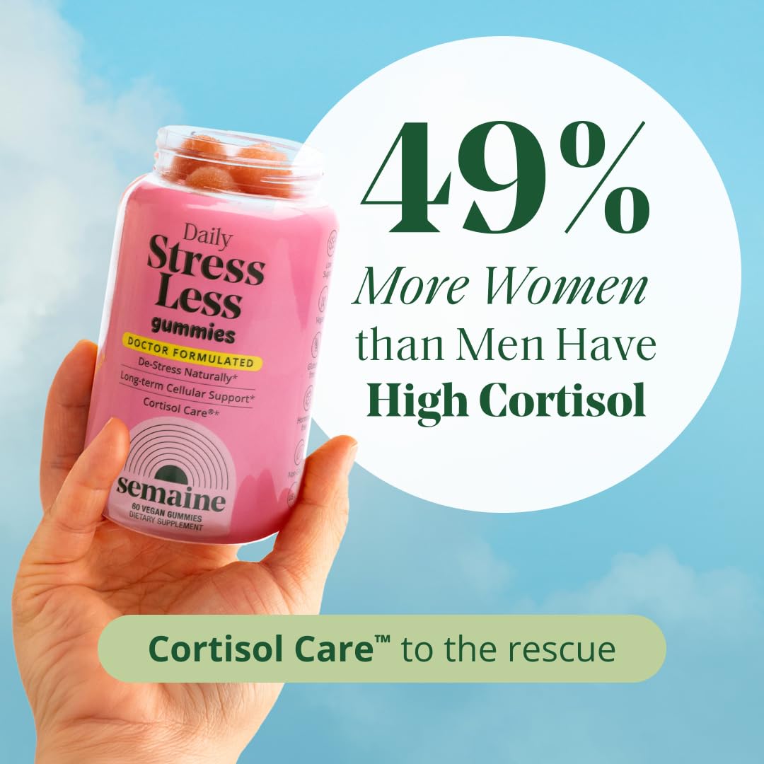 Semaine Stress Less Gummy with Cortisol Care™ 60 Count – Daily Support for Stress, Mood & Sleep SemaineBuy Supplements Australia