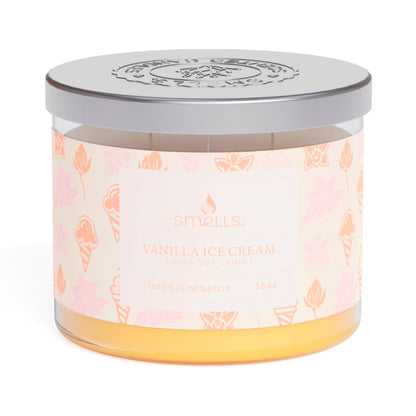 Smells - Odor Eliminator - Premium Soy Wax Jar Scented Candle 12oz. and 16oz. - 100% Cotton Single Wick SmellSBuy Supplements Australia
