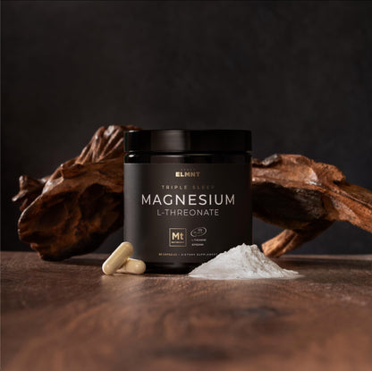 Triple Sleep Magnesium L-Threonate w. Apigenin, Theanine & Magtein Magnesium L Threonate - High Absorption Magnesium Supplement Capsules