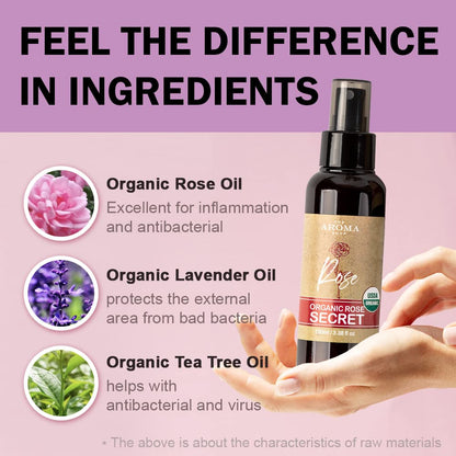 [USDA] TheAromaShop Organic Rose Secret- Natural feminine Spray,Intimate Care The Aroma ShopBuy Supplements Australia