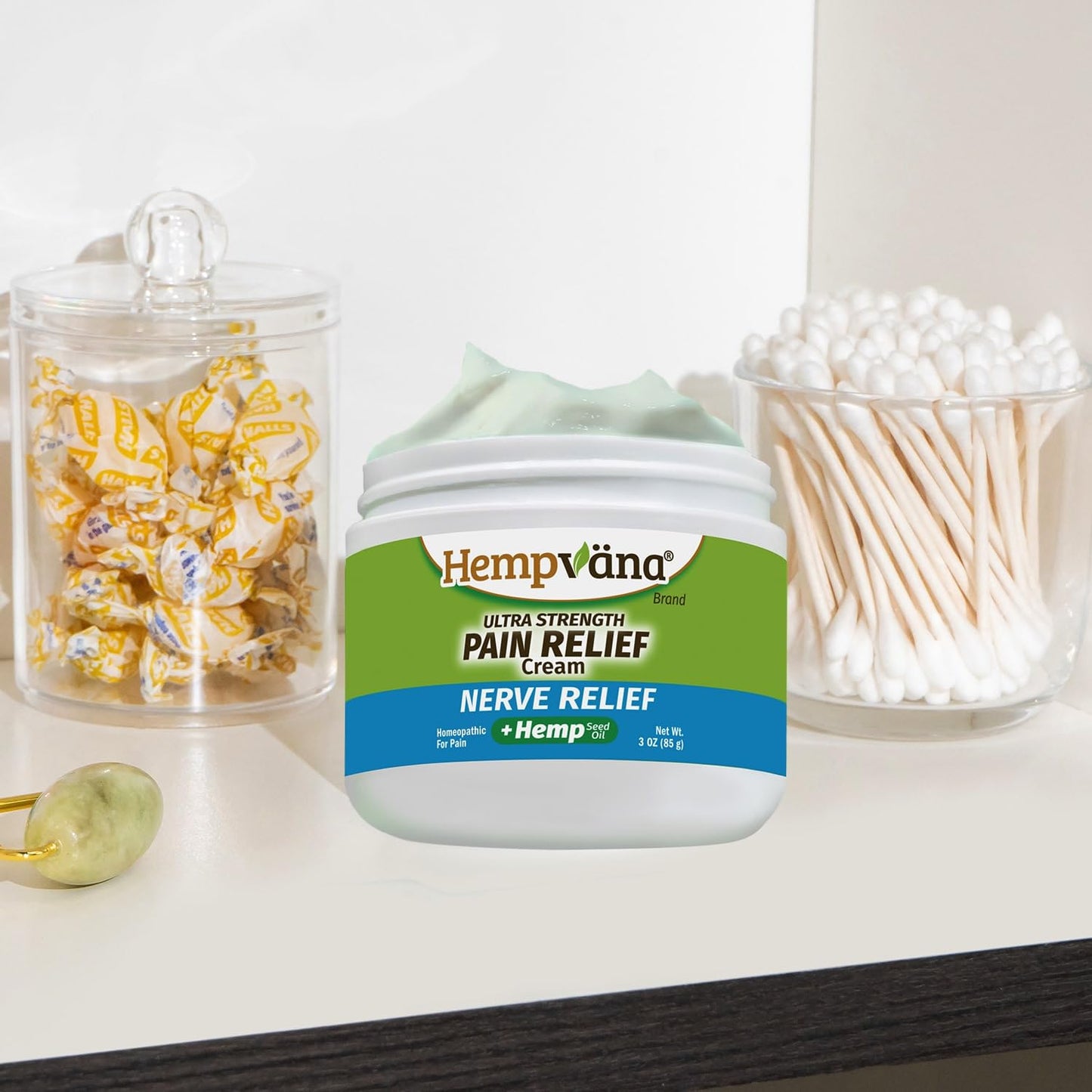 Hempvana Ultra-Strength Nerve Relief Cream w/100% Pure Hemp Seed Oil, AS SEEN ON TV, Relieves Nerve Pain, Shooting Pain, Joint Pain, Tingling, Muscle Cramps, Crawling Sensations, 3 oz Jar HempvanaBuy Supplements Australia