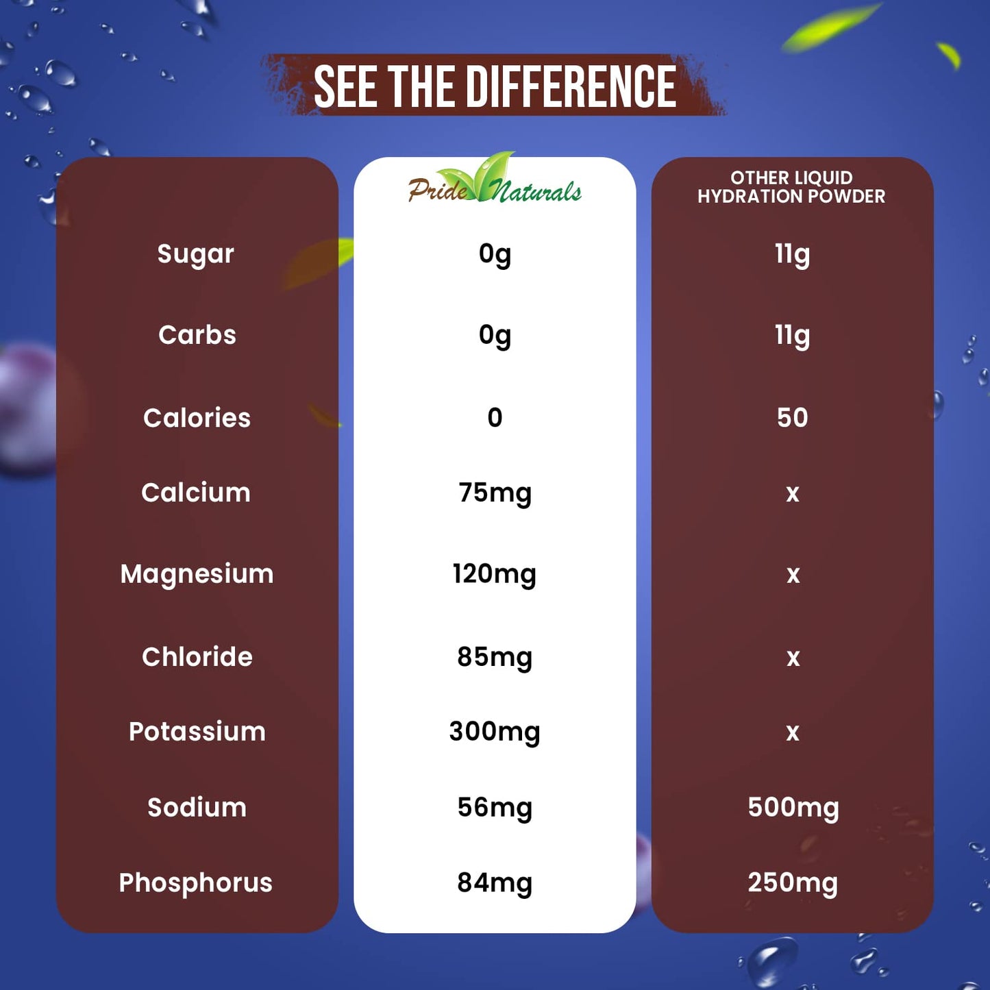 Electrolyte Powder - Refreshing Workout Recovery Electrolytes, Sugar Free, Gluten Free Pride Naturals, IncBuy Supplements Australia