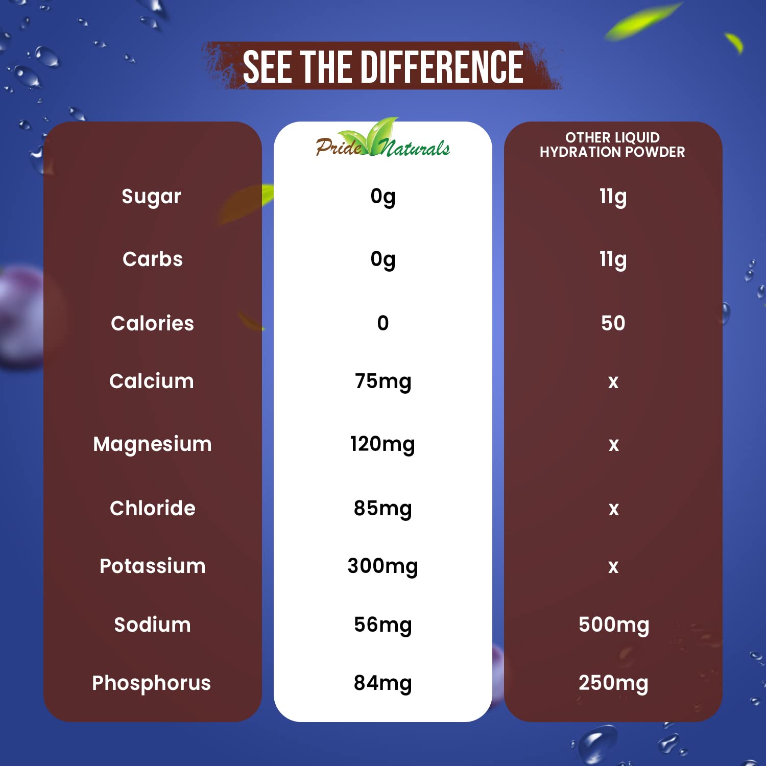 Electrolyte Powder - Refreshing Workout Recovery Electrolytes, Sugar Free, Gluten Free Pride Naturals, IncBuy Supplements Australia