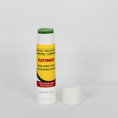 Katinko Pain and Itch Relieving Stick 12g - Effective for Muscle Strain, Neck Stiffness, Rheumatism, and Bruises (4) KatinkoBuy Supplements Australia