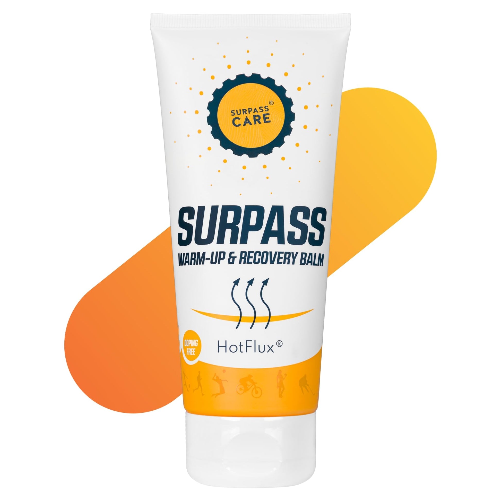 Surpass Warm up & Recovery Balm 6.76oz - HotFlux Muscle & Joints Relief Rub - Innovative Body Warming - After Sport Recovery Support - Feet, Neck & Shoulders, Lower Back, Knees - No Irritation Surpass-CareBuy Supplements Australia