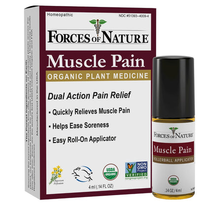 Forces of Nature - Natural, Organic Muscle Pain Relief (4ml) (Packaging May Vary) Forces of NatureBuy Supplements Australia