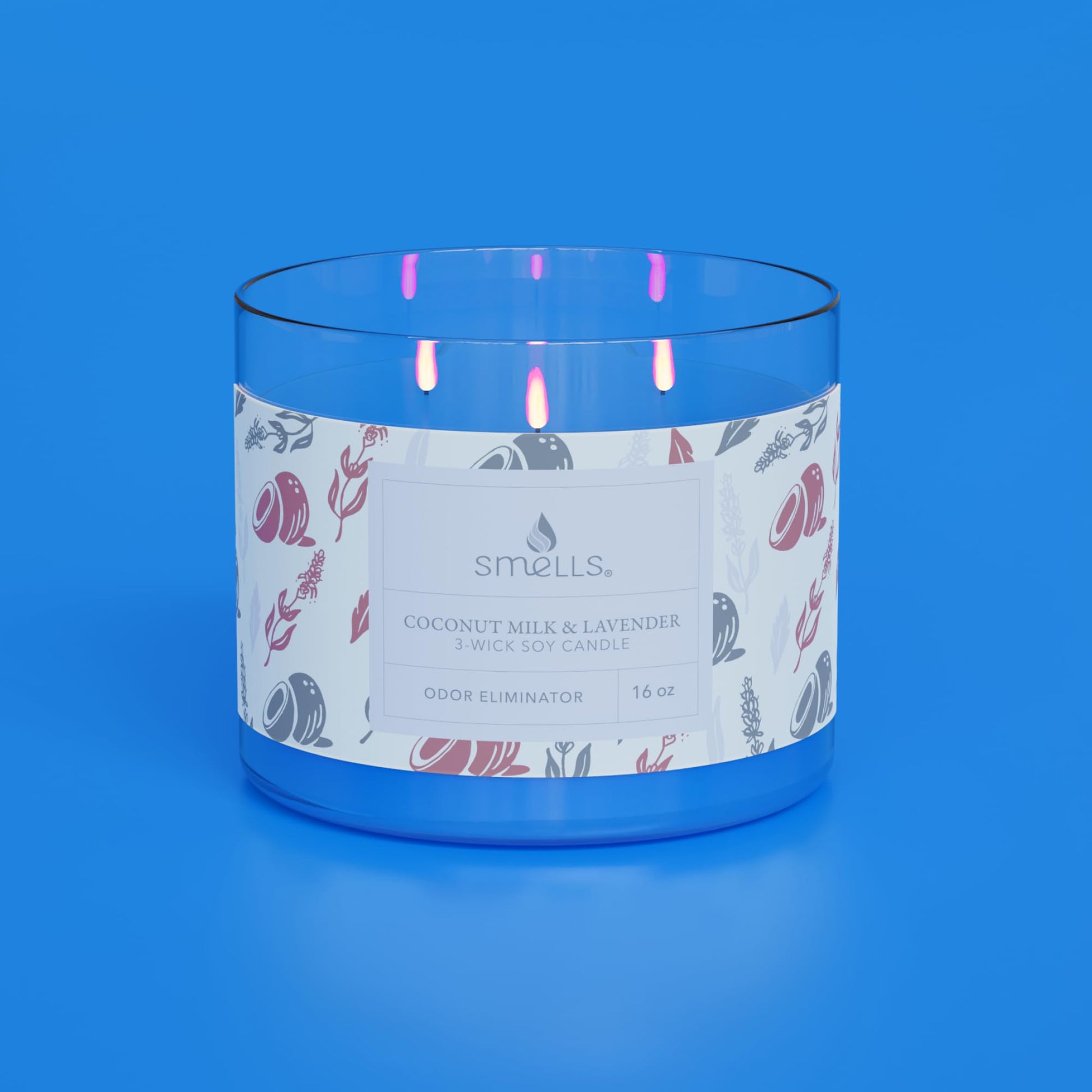 Smells - Odor Eliminator - Premium Soy Wax Jar Scented Candle 12oz. and 16oz. - 100% Cotton Single Wick SmellSBuy Supplements Australia