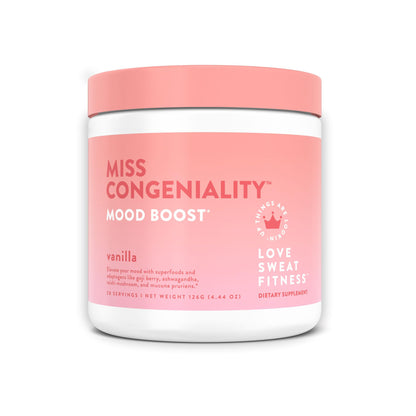 Love Sweat Fitness Mood & Stress Support Supplement for Women | Ashwagandha, B Vitamins & Magnesium Powder | Focus, Calm & Balance | Miss Congeniality Vanilla | Vegan, Non-GMO | 28 Servings Love Sweat FitnessBuy Supplements Australia