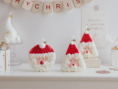 Christmas Cake Scented Candle,110G Handmade Aroma Soy Wax Santa Claus Decorative Candle T-shinBuy Supplements Australia