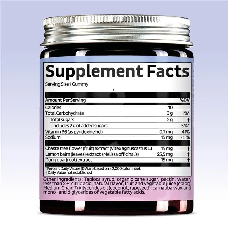 PMS Support Supplement for Women. Menstrual Relief Gummies to Target Hormonal Breakouts, Bloating, Period Cramps, & Mood Swings. Vegan, with Vitamin B6 & Lemon Balm, 60 Gummies Bears with BenefitsBuy Supplements Australia