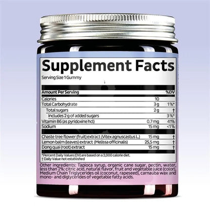 PMS Support Supplement for Women. Menstrual Relief Gummies to Target Hormonal Breakouts, Bloating, Period Cramps, & Mood Swings. Vegan, with Vitamin B6 & Lemon Balm, 60 Gummies Bears with BenefitsBuy Supplements Australia