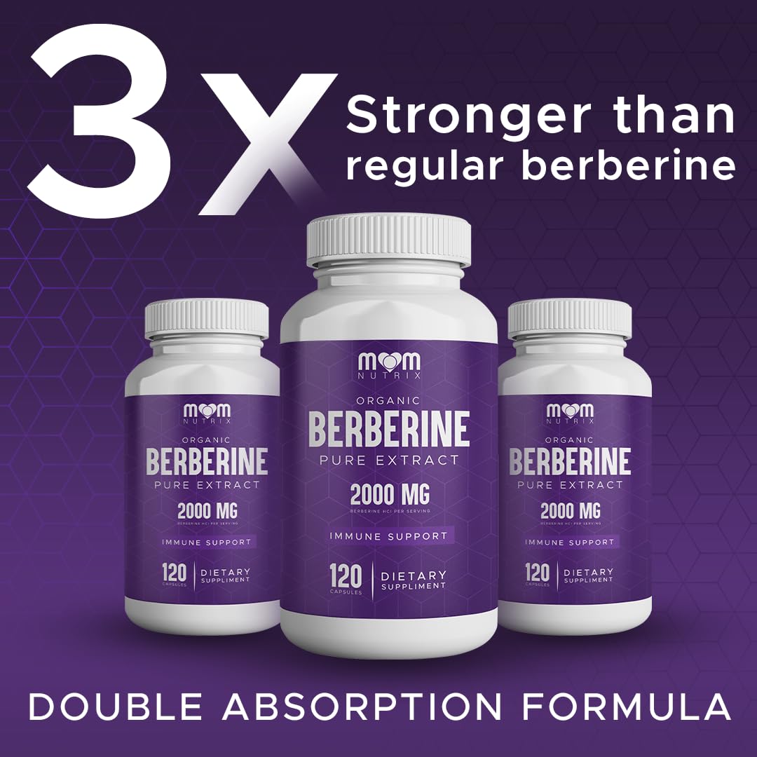THE MONK Organic Berberine Extract 2000mg - Vegan, Non-GMO - Immune Support - Berberine HCL Supplement for Women & Men - 120 Capsules THE MONKBuy Supplements Australia