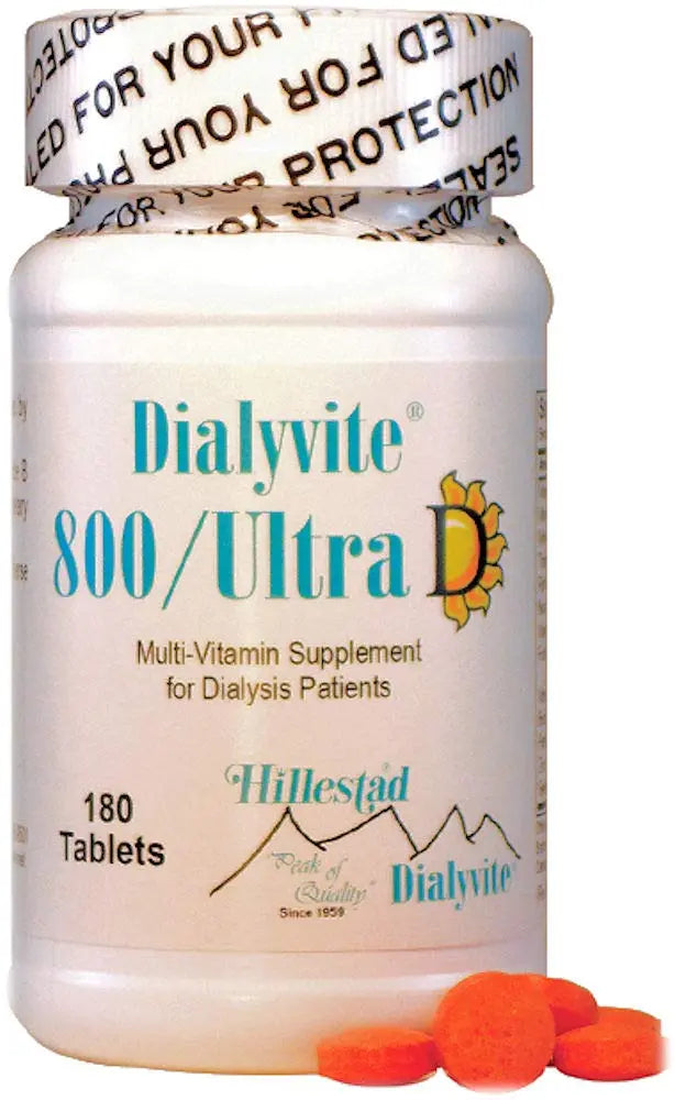 Dialyvite 800 Ultra D Multi-Vitamin Value Bottle - 180 Tablets Dialyvite