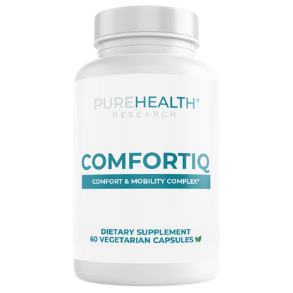 PUREHEALTH RESEARCH Comfortiq - Back Discomfort Supplement - Joint Health Support for Women & Men - with CoQ10, Turmeric, Acetyl L-Carnitine, Boswellia & More - 60 Capsules PUREHEALTH RESEARCHBuy Supplements Australia