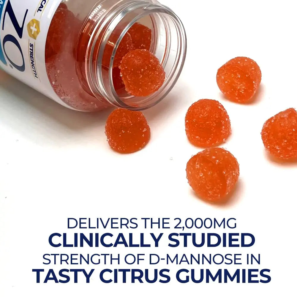 AZO D Mannose Urinary Tract Health Gummies, 40 Count, Clinical Strength 2000mg, Helps Cleanse, Flush & Protect, No.1 Pharmacist Recommended Brand, Vegan Tangy Citrus Blast Flavor, Non-GMO, Gluten Free AZOBuy Supplements Australia