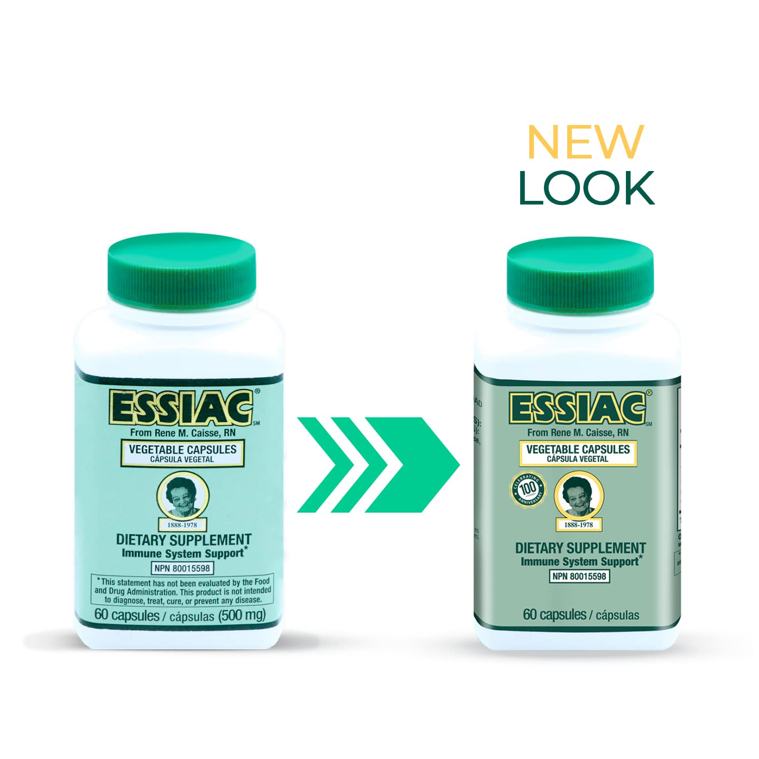 ESSIAC Tea All-Natural Herbal Extract Capsules – 60 Capsules | Powerful Antioxidant Blend to Help Promote Overall Health & Well-Being | Original Formula Since 1922 EssiacBuy Supplements Australia