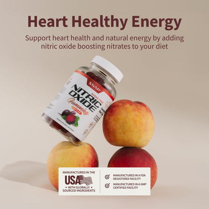 Snap Supplements Nitric Oxide Beet Root Gummies - Support Healthy Blood Circulation Snap SupplementsBuy Supplements Australia