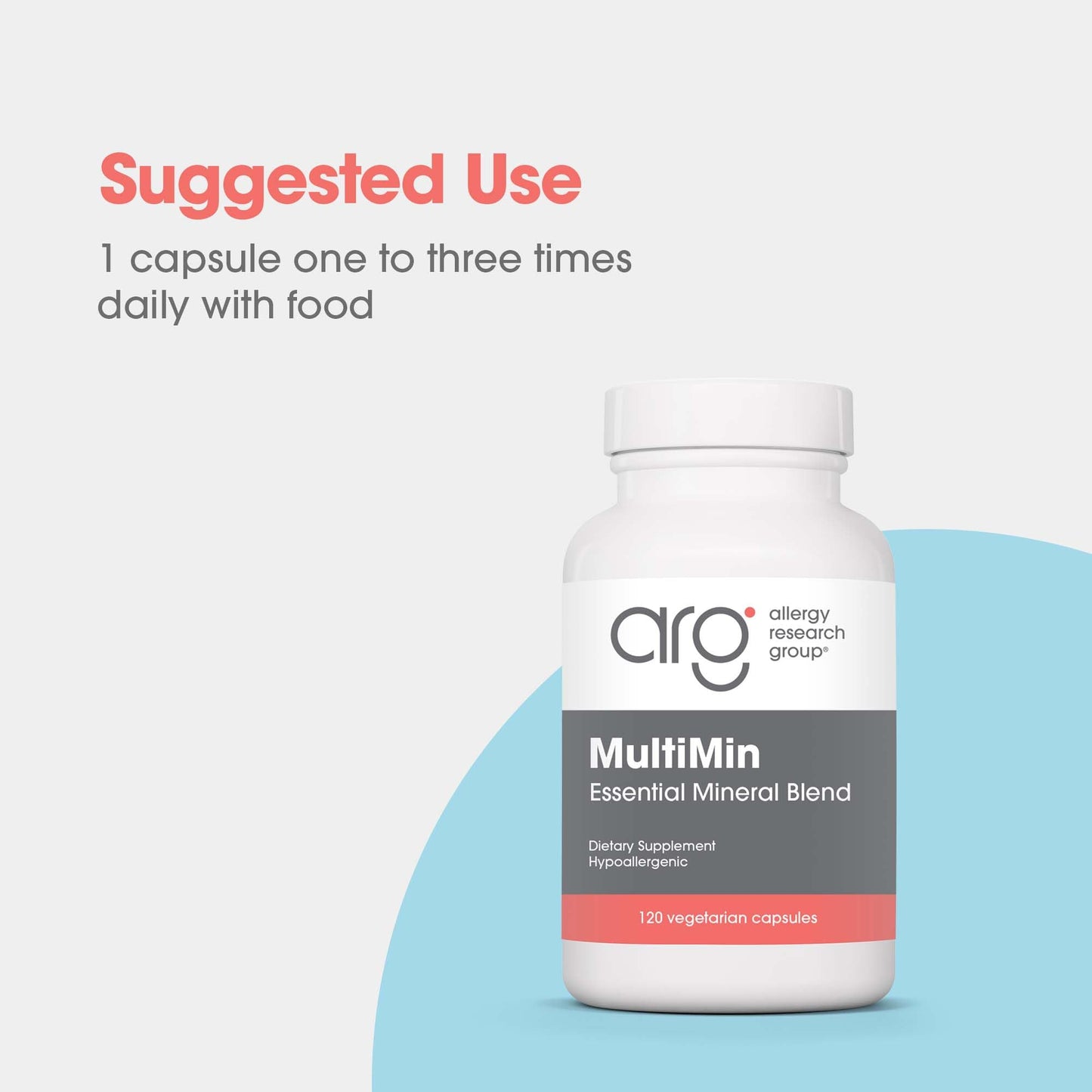 NutriCology MultiMin - Essential Mineral Blend with Macro Trace & Ultra Trace Minerals - Supports Mineral Balance Absorption & Cellular Function - 120 Servings - 120 Vegetarian Capsules Allergy Research GroupBuy Supplements Australia