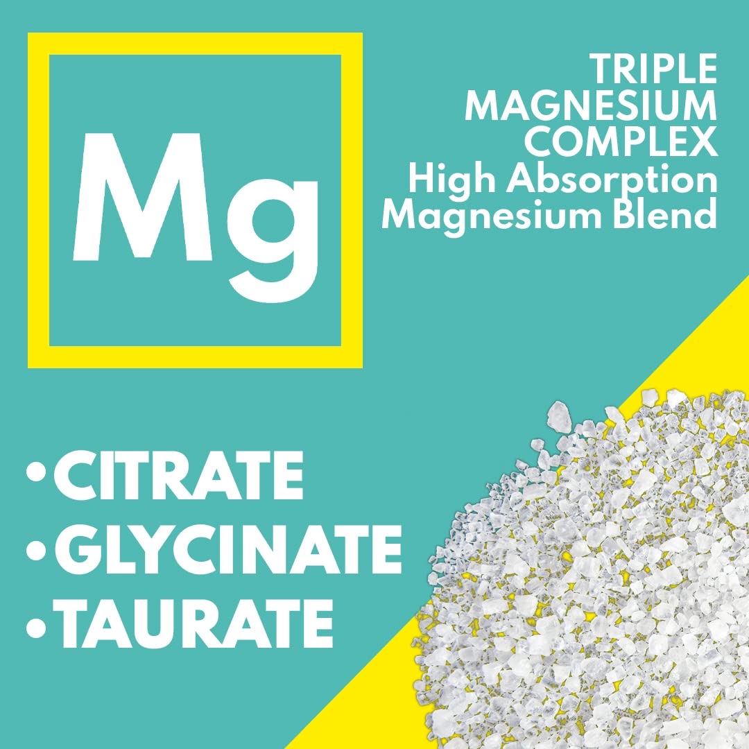 VAL Triple Magnesium Complex 400mg (Glycinate, Taurate & Citrate) for Muscle Relaxation, Sleep & Calm Energy, Vegan, Non-GMO, 90 Capsules VALBuy Supplements Australia