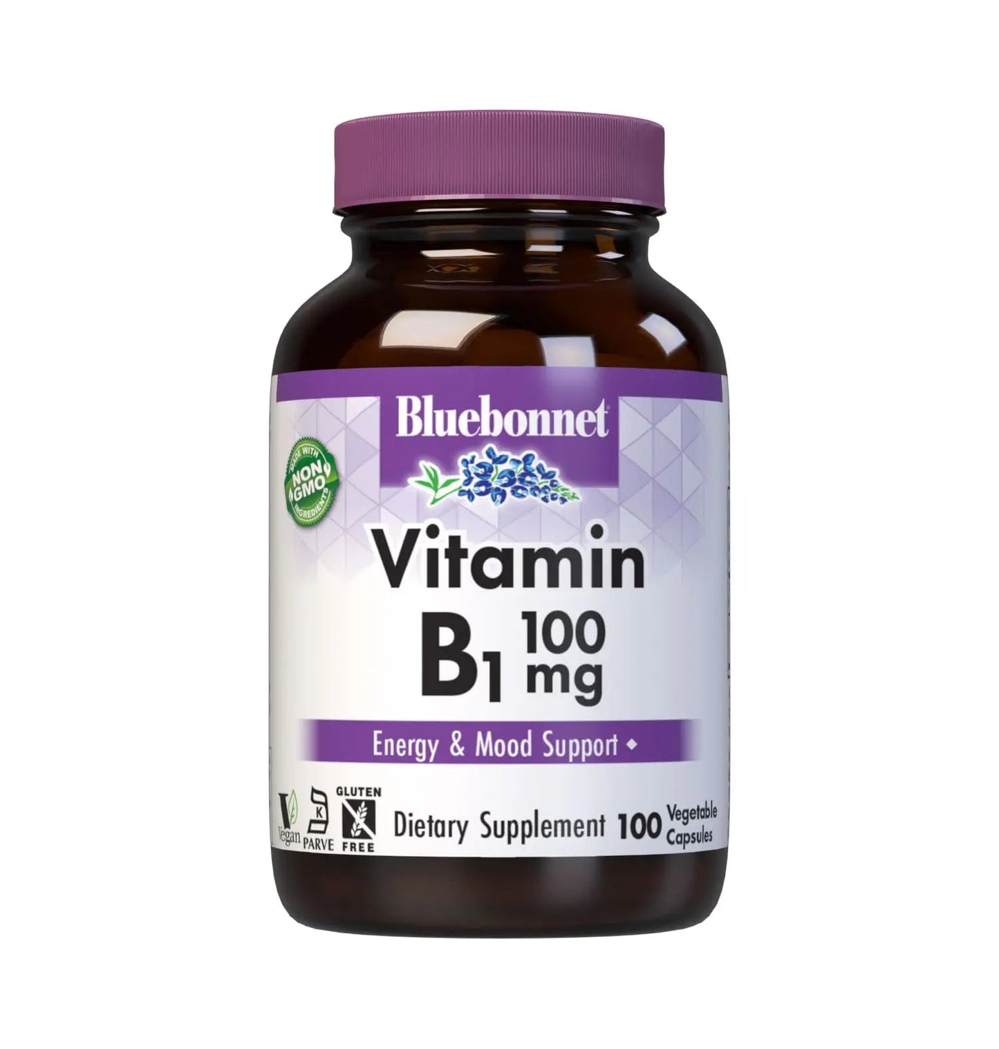 Bluebonnet Vitamin B1 100 mg - Mood Support & Energy Vitamins for Women & Men* - Thiamin HCl - Non-GMO, Vegan, Kosher BlueBonnetBuy Supplements Australia